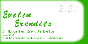 evelin erendits business card